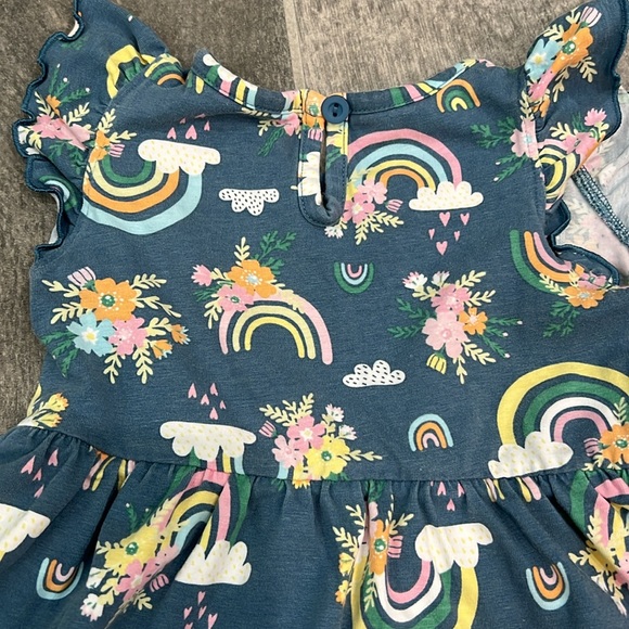 Ruffle Butts Rainbow Navy Dress - Picture 5 of 5